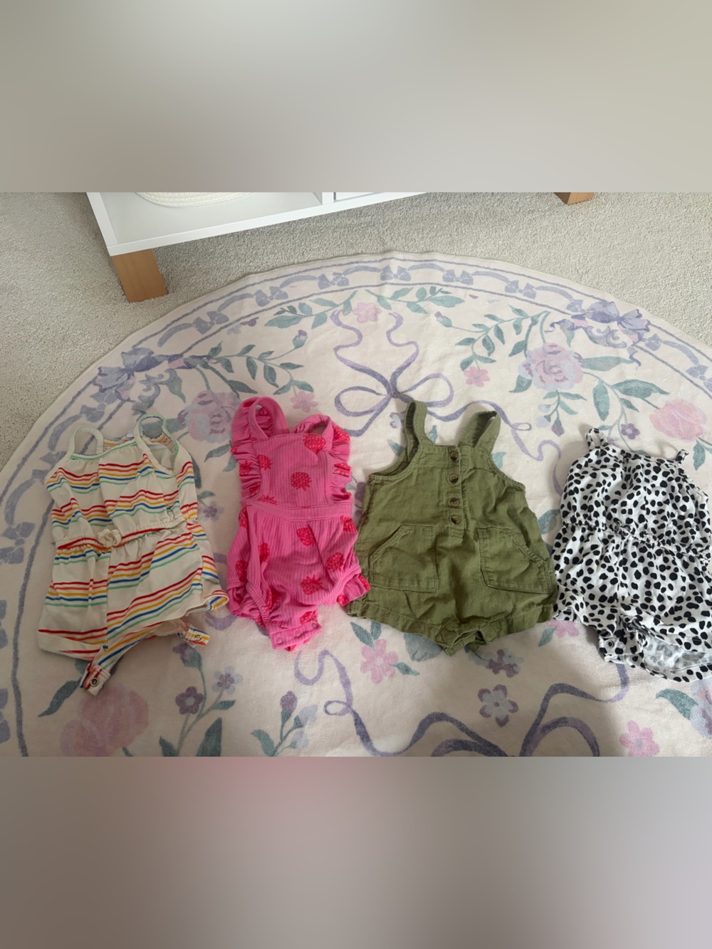 Bundle of 4 Rompers 3-6 months